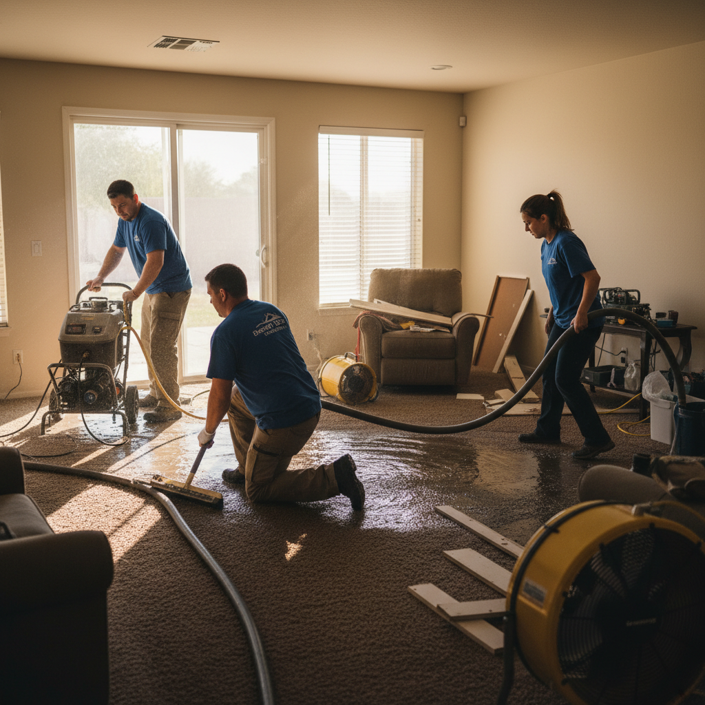 Water Damage Restoration work by Chandler Water Damage Restoration in Chandler